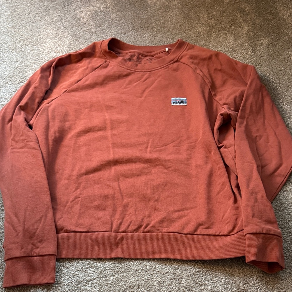 Patagonia Women's Rust Orange Crewneck Sweatshirt